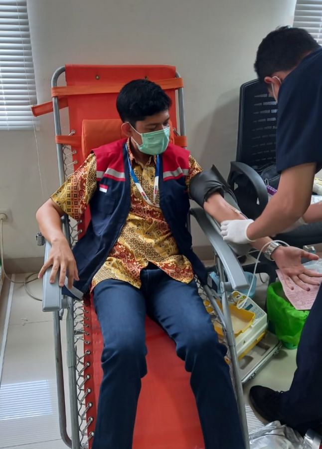 PT. Hutama Karya (Persero) Divisi OPJT Cabang Pekanbaru - Dumai Gelar Donor Darah